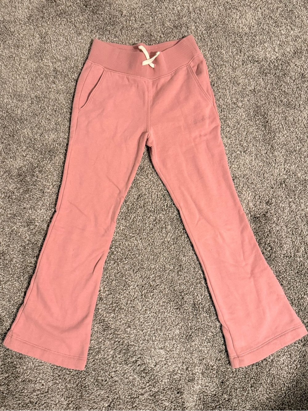 abercrombie kids Dusty Pink Flare Sweatpants